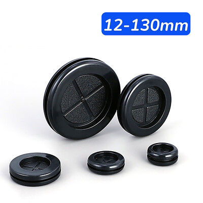 Blanking Rubber Grommet Firewall Blind Hole Plug Electrical Wiring Gasket Black