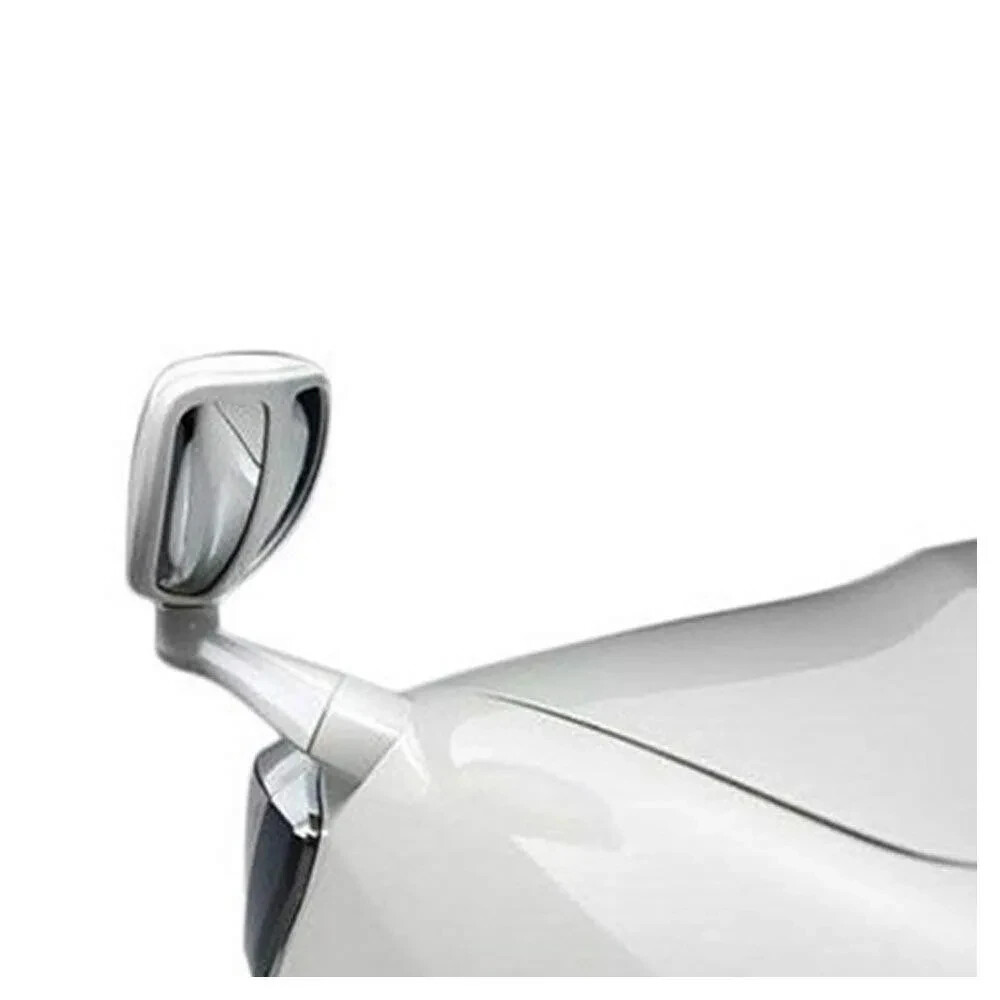 Car Fender Side Mirror Wide Angle View LH Side Silver Universal