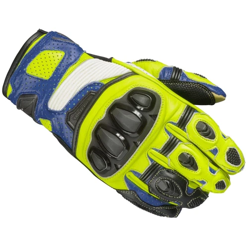 Cortech Sector Pro ST Gloves - Blue/Hi-Viz - Medium 8872-0112-05