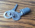 1930s 1940s Ford Lock Cylinder w/Logo Keys vtg Nos exterior handle