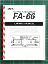 Roland FA-66 — Owners Manual User Guide Instructions — 65 Pages — USA Made