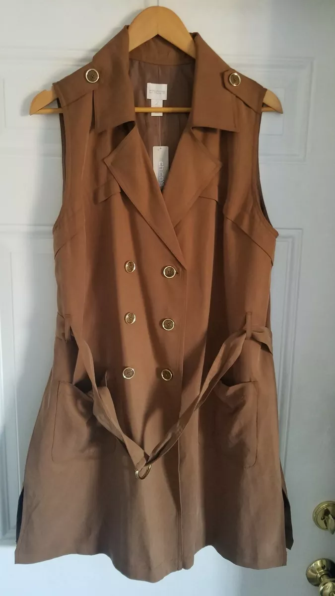 Chico's 100% Tencel Brevity Brown Lightweight Relaxed Sleek