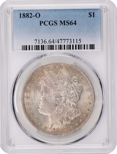 USA Silver Morgan $1 Dollar 1882-O PCGS: MS64 #C512