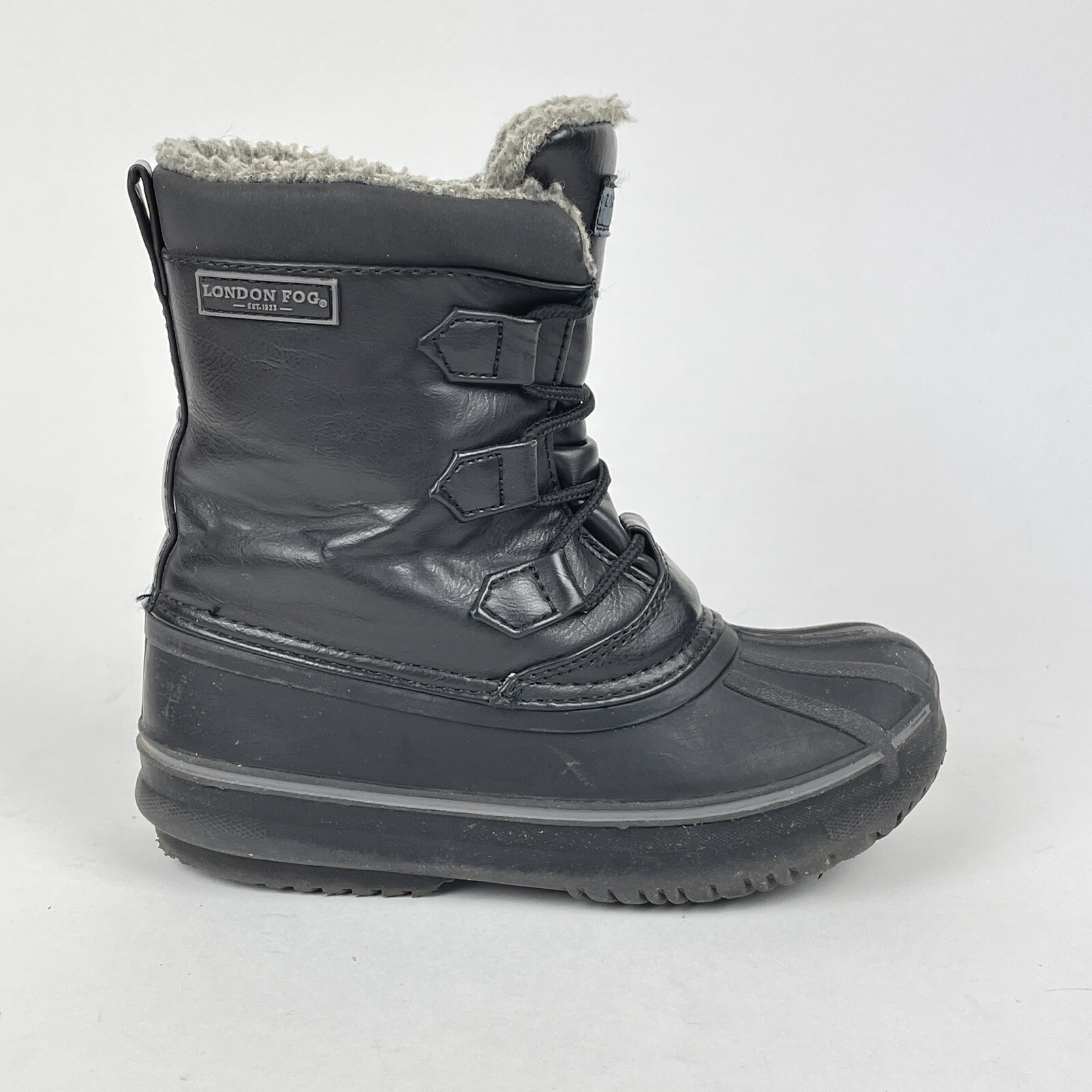 s Size 13 Faux Fur Trim Winter Boots 