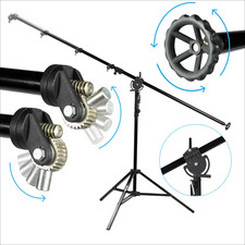 8' Ultra Heavy Duty Boom with 7' Stand - Mechanical Gear to Adjust Angle