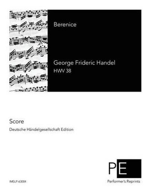 Berenice by George Frideric Handel (Italian) Paperback Book