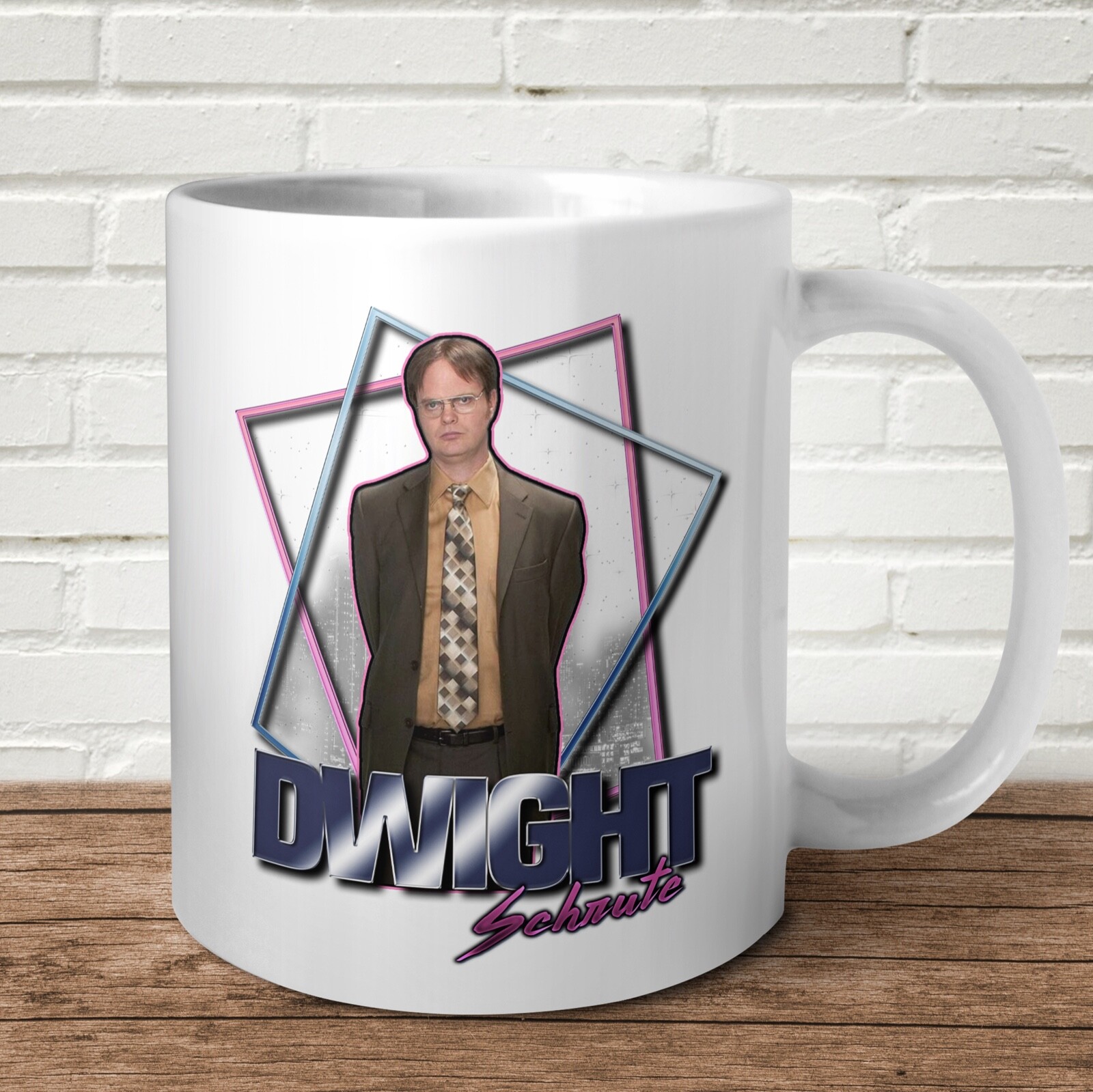 Taza de homenaje Dwight Schrute comedia divertida regalo cumpleaños televisión de EE. UU.