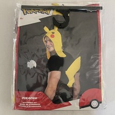 Pikachu Costume Accessory Kit NEW Pokemon Headpiece w/ Ears Tail One Size