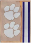 CLEMSON TIGERS FULL SIZE FOOTBALL HELMET DECALS WITH CENTER STRIPE