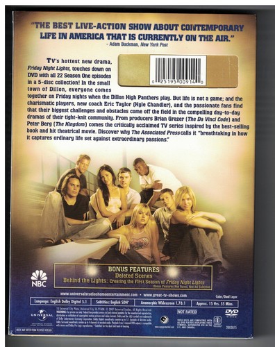Friday Night Lights - The First Season (DVD, 2007, 5-Disc Set) - Picture 2 of 2