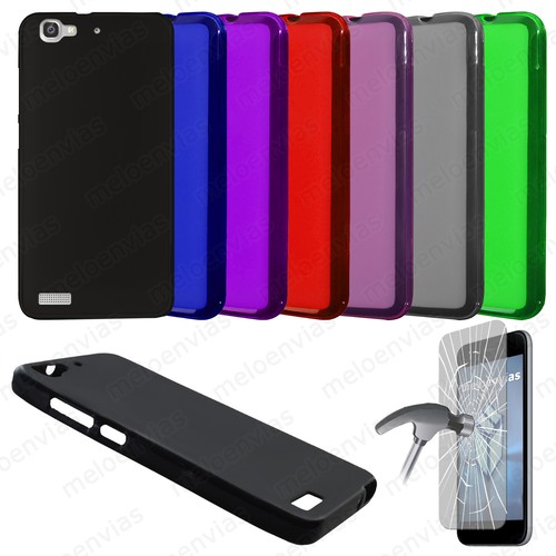 Funda carcasa + CRISTAL TEMPLADO HUAWEI LITE SMART Gel TPU Lisa Mate Colores | eBay