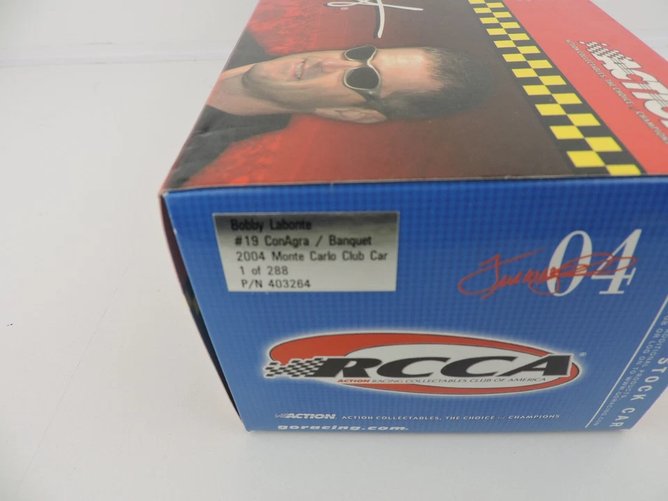 NASCAR Bobby Labonte #19 ConAgra Banquet 2004 Diecast # 024 of 288 Made - Image 4 of 4