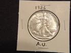 1936-P Walking liberty half in A.U. condition