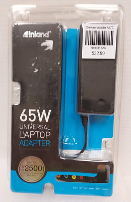 Inland 65W Universal Laptop Adapter With 6 Tips