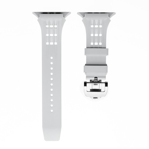 Luxury Transparent Mod Kit For Apple Watch Series 10 46mm Rubebr Band Clear Case - Picture 30 of 30