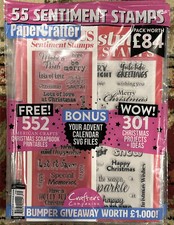 Paper Crafter Magazine  Issue 179 Magazine 55 Sentiment Stamps