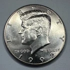 1992-P Kennedy Half Dollar 50cent Piece Uncirculated Coin from US Mint Set