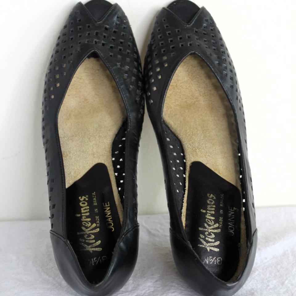 Zapatos de mujer Kickerinos Joanne vintage años 60 talla 8,5 M hechos en Brasil Foto 4 de 4