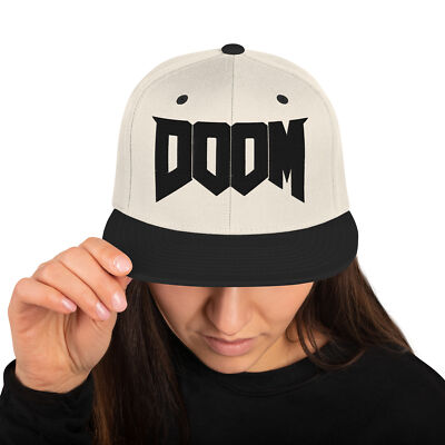 DOOM Baseball Cap | Custom Gamer Gear | Doom Video Game Snapback Dad Hat 