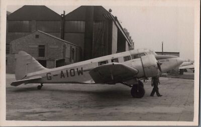 AIRSPEED CONSUL G-AIOW CROYDON AIRPORT VINTAGE PHOTO