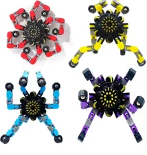 4 Transformable Fidget Spinners for Kids and Adults Stress Relief Sensory Toy