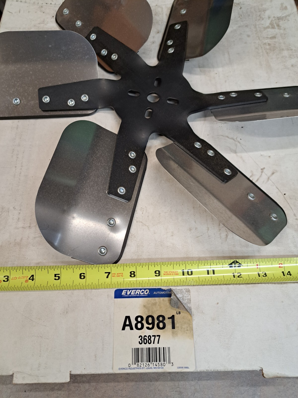 Everco 6 Blade Flex Fan A8981 36877 eBay