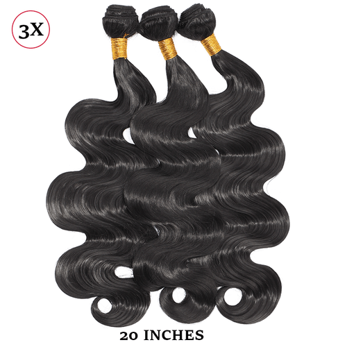 Brazilian Body Wave 100% Soft Hair Piece 3 Bundles 300g As Human Hair Extensions - Picture 23 of 27