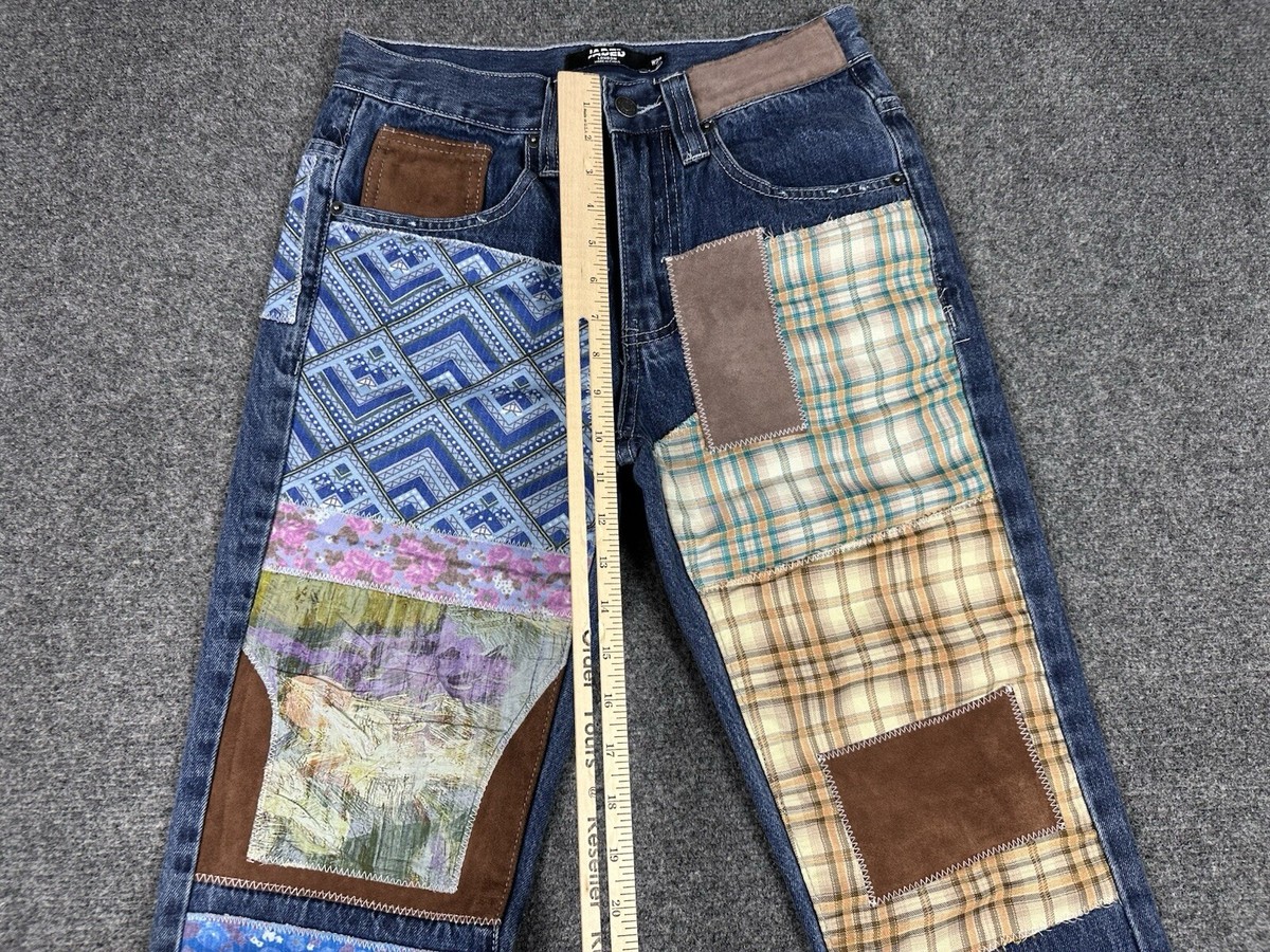 Jaded London Patchwork Bootcut Jeans Women's 28X32