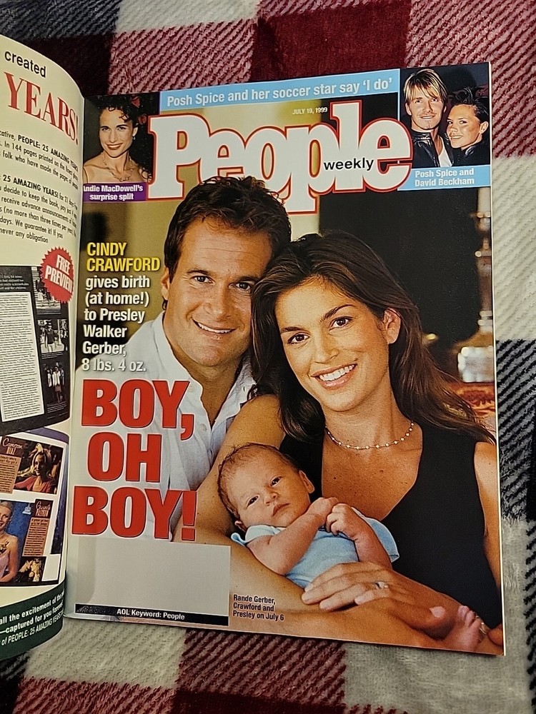 JULY 19 1999 PEOPLE magazine (NO LABEL - UNREAD) - CINDY CRAWFORD Brand New