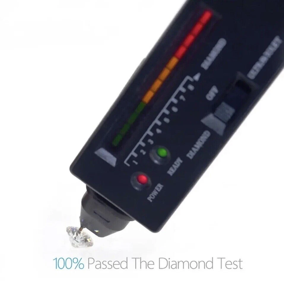 Aretes de oro blanco sólido de 14 k con tornillo de 1,55 quilates de moissanita gris brillante regalo Foto 3 de 4