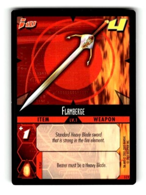 2003 Decipher .hack Enemy Trading Card Game #1C9 Flamberge