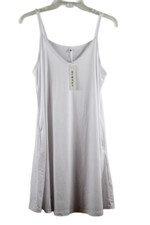 MisFay White Women's Sleeveless Full Slip Sleepdress Camisole Medium 028