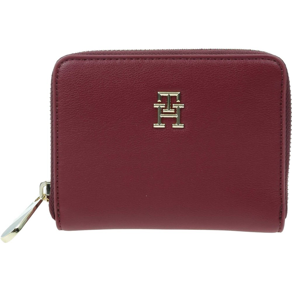 Portafogli Donna Tommy Hilfiger Poppy Plus Med Zip AW0AW15259XJS Carminio