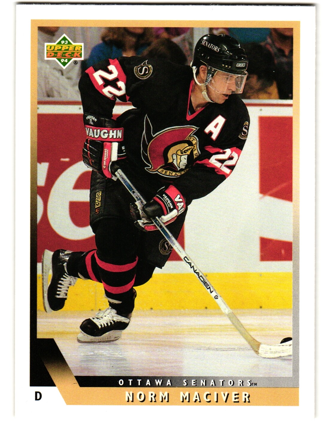 1993-94 Upper Deck #335 Norm Maciver Ottawa Senators