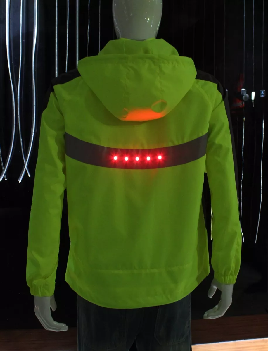 Jacket with lights in hood sales