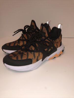 KIDS: Nike React Presto Sneakers, Magma Orange/Black - Size 3.5Y CT6623-800