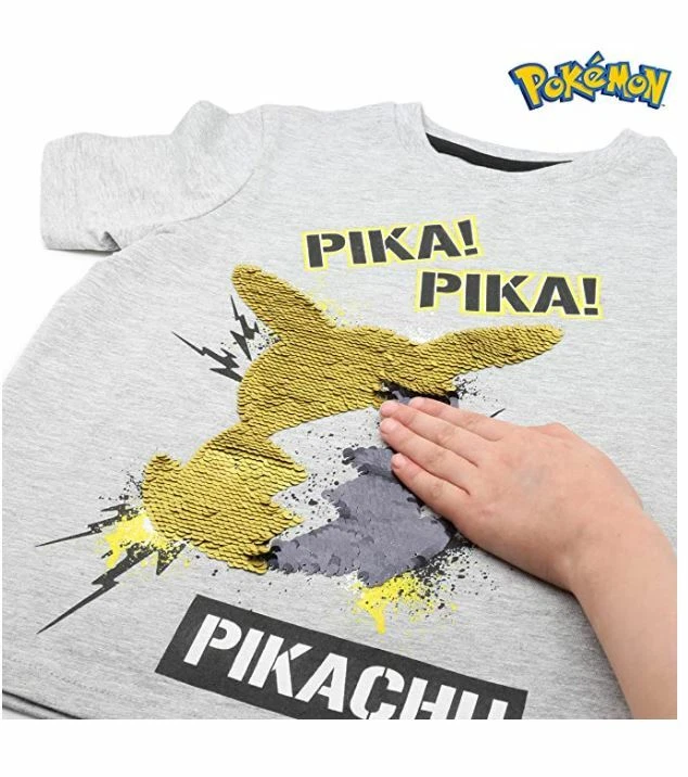 pikachu sequin t shirt