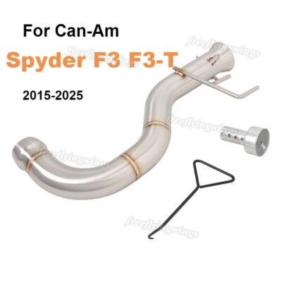 For Can-Am Spyder F3 2007-2025 Exhaust System Mid Link Pipe Slip Stock Mufflers