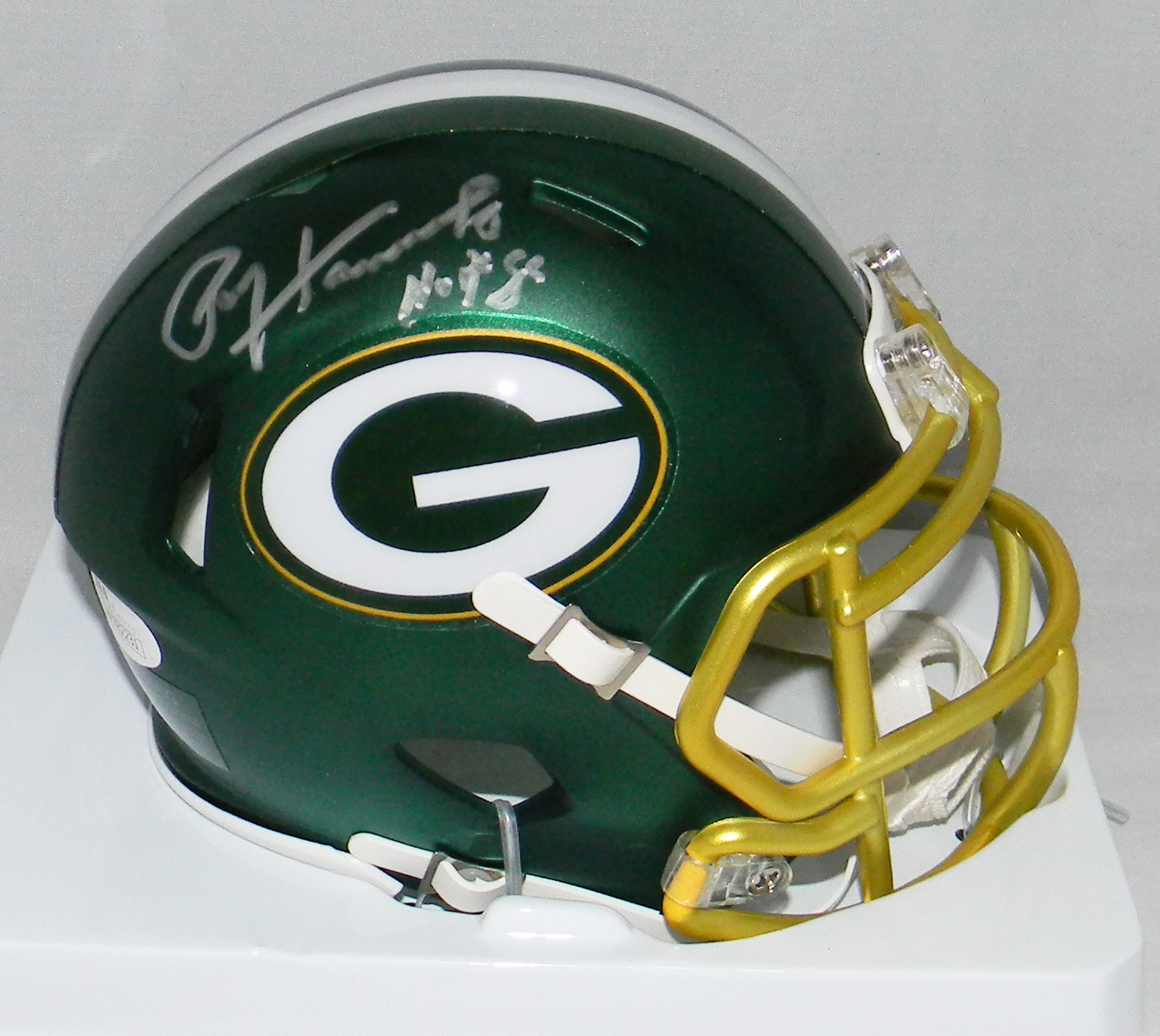 Paul Hornung Autographed Signed Green Bay Packers SPEED BLAZE MINI HELMET JSA 