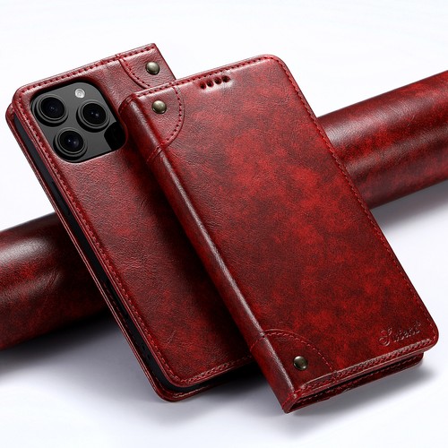 For iPhone 16 Pro Max|Plus|Pro 16e PU Leather Flip Kickstand Wallet Phone Case - Picture 12 of 50