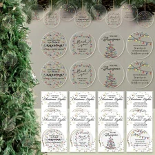 Thyle 12 Sets Christmas Thank You Hanging Ornament Gifts Bulk Employee Apprec...