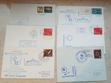 43Schiffspostbeleg der franz&ouml;sischen Marine, echt gelaufene Belege von 1963 - 77