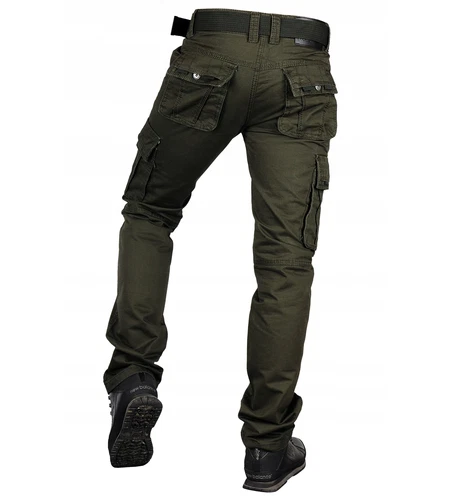 2025 Herren Camouflage Army Hose Freizeit Baumwoll Pants Cargohose mit Gürtel-DE - Bild 33 von 55