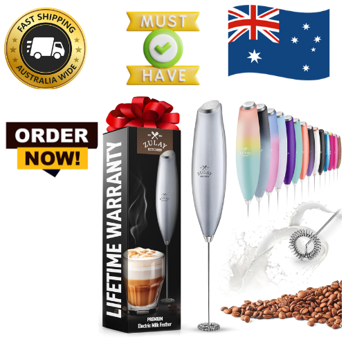 Zulay Powerful Milk Frother for Coffee with Upgraded Titanium Motor Handheld F eBay
