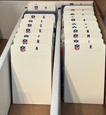 (26) TALL Sports Card Dividers with 26 FREE NFL A-Z Labels Set