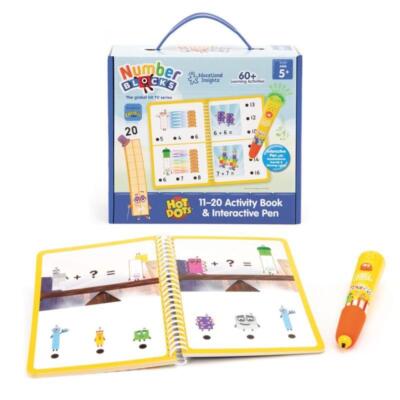 Learning Resources Zahlenblöcke Hot Dots 11-20 Aktivitätsbuch & Stift