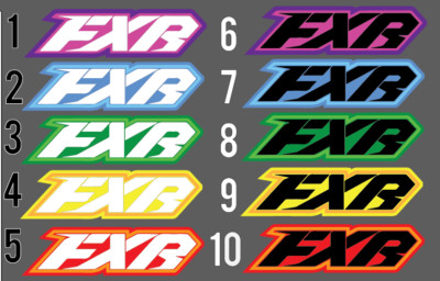 2x FXR MULTIPLE COLORS CHOICE PREMIUM ULTRAGLOSS VINYL STICKERS SAFE ADHESIVE 