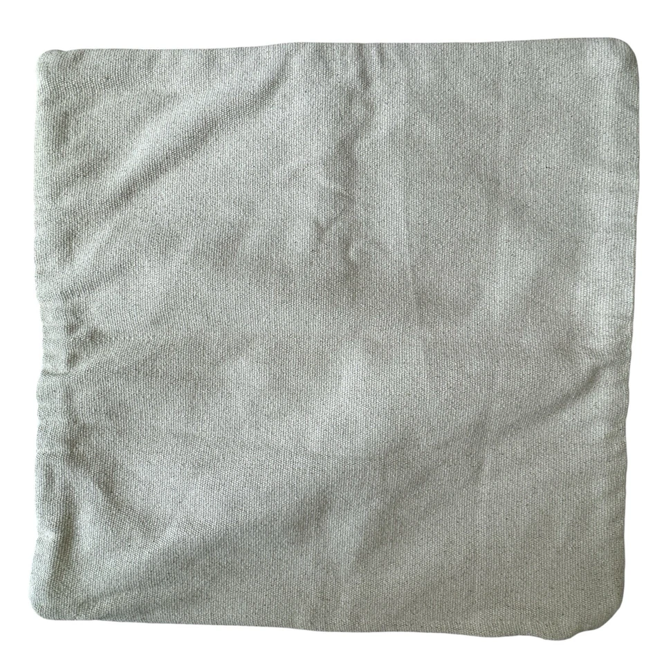 Funda de Almohada Pottery Barn Rayas Kolten Cuadrada 22" x 22" Tejida Gris Taupe Nueva Foto 4 de 4