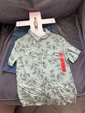 Koala Kids Boys 2-Piece Outfit Set Size 6 Shirt  Denim Shorts Plaid Floral