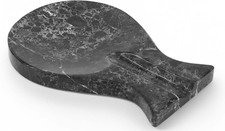 Marble Spoon Rest for Stove Top 8" Inches Black Handmade Spoon Holder for Kitche